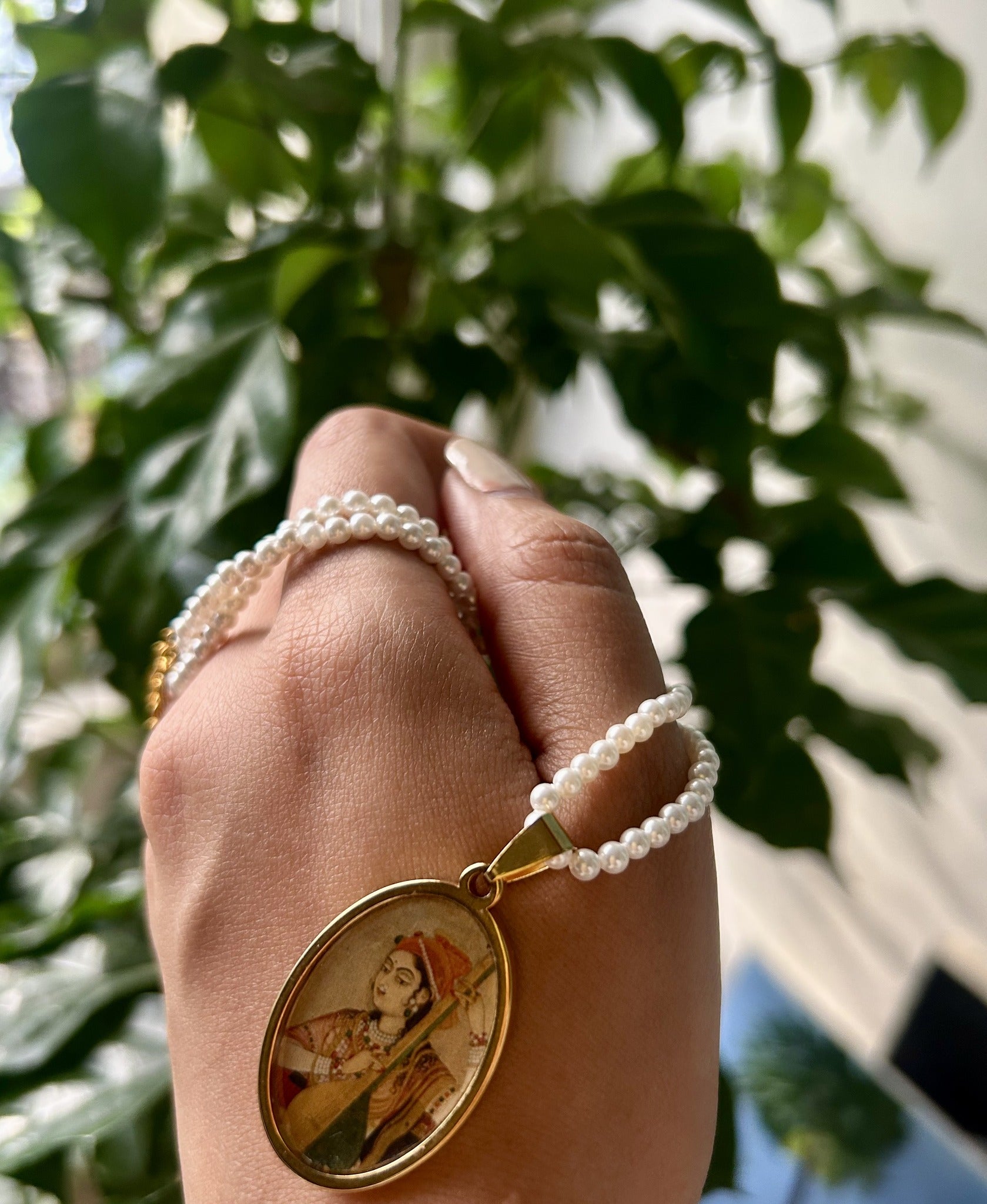 Lady Playing Tanpura