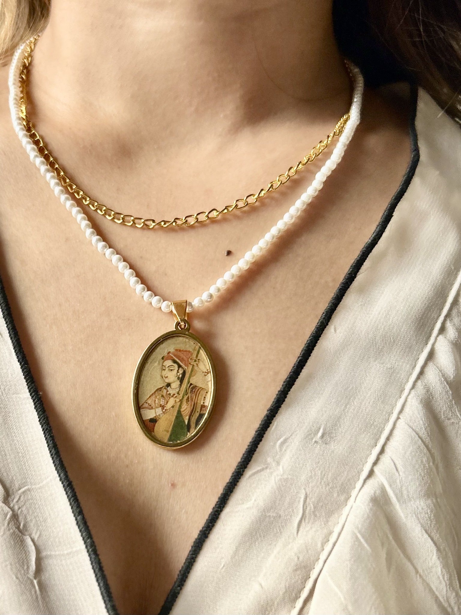 Lady Playing Tanpura