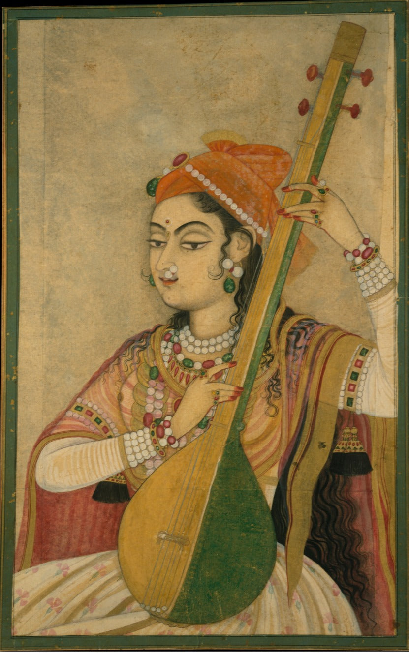 Lady Playing Tanpura